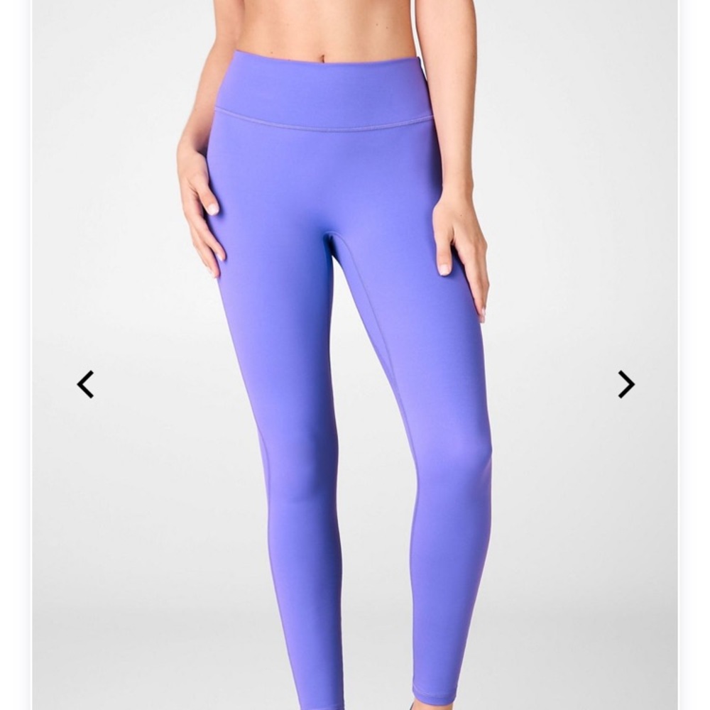Fabletics purple leggings with phone pocket